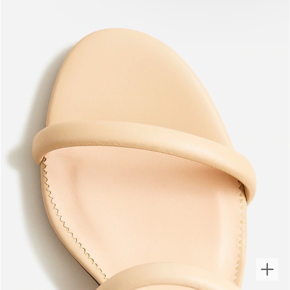 J. Crew NIB Lucie Slingback Block-Heel Sandals in Leather - Black - Picture 2 of 5